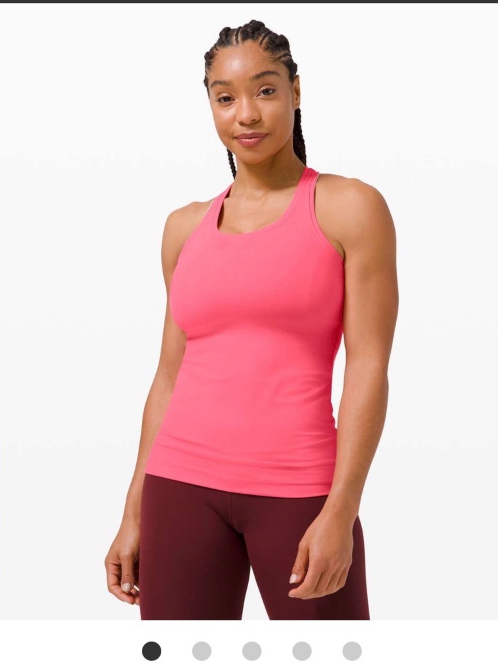 Womens pink Lululemon Racerback size 6